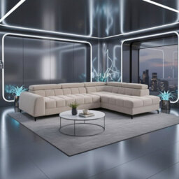 Aurelio Velvet Upholstered Sofa Bed With Metal Legs Modern Living Room Comfortable Seating Furniture Cream Right - thumbnail 1