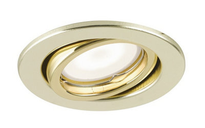 Luminosa Lighting Luminosa Matrix Led Recessed Adjustable Downlight Gold 400Lm 3000K 10X8.5Cm