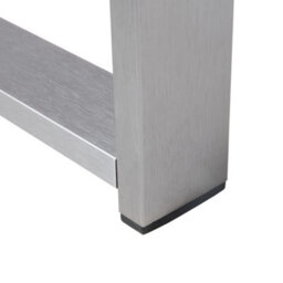 Beliani Outdoor Coffee Table Light Grey Aluminium 90 X 50 Cm - Compact Weather-Ready Design - thumbnail 8