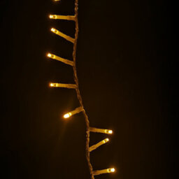 Samuel Alexander 1000 Led 25M  Indoor Outdoor Christmas Multi Function Mains Operated String Lights With Timer & Clear Cable In Vintage Gold - thumbnail 3