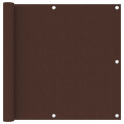 Berkfield Balcony Screen Brown 90X300 Cm Oxford Fabric - thumbnail 1