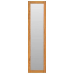Berkfield Wall Mirror With Shelves 30X30X120 Cm Solid Teak Wood - thumbnail 2