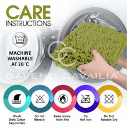 Gc Gaveno Cavailia Infinity Loop 2 Piece Bath Mat Set Green Super Absorbent Non Slip Shower Mat - thumbnail 5