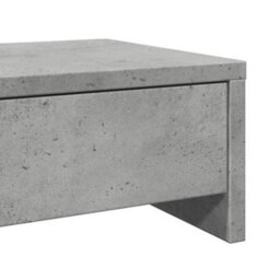 Walplus Monitor Stand With Drawers Concrete Grey 100X27X15 Cm Engineered Wood - thumbnail 8