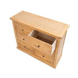 Cabinet Bits Lucca 6 Drawer Chest Of Drawers Brass Knob - thumbnail 4