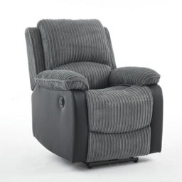 Electric Reclining Sofa Set, Corduroy Fabric Recliner Sectional Sofa Suite - 1+1 Sofa Set - thumbnail 5
