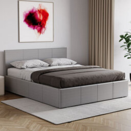 Lassic Vida Designs Lisbon Grey 4Ft6 Double Ottoman Ukfr Faux Leather Bed Frame - thumbnail 3