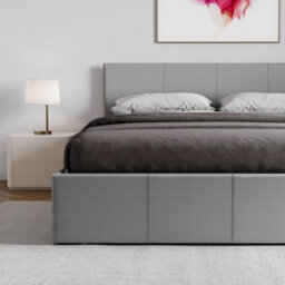 Lassic Vida Designs Lisbon Grey 4Ft6 Double Ottoman Ukfr Faux Leather Bed Frame - thumbnail 5