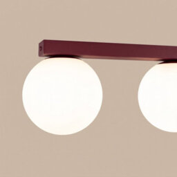 Sollux Lighting Yoli Steel/glass Burgundy 4 Lights Minimalist Ceiling Lamps - thumbnail 4