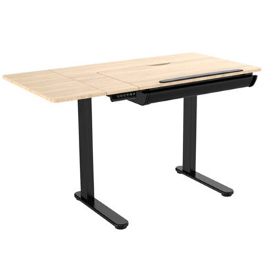 Dellonda Electric Standing Drafting Desk Ergonomic Drawing Sit/stand Table 0-40 Degree Tilt - image 1