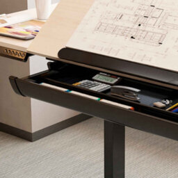 Dellonda Electric Standing Drafting Desk Ergonomic Drawing Sit/stand Table 0-40 Degree Tilt - thumbnail 4