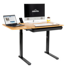 Dellonda Electric Standing Drafting Desk Ergonomic Drawing Sit/stand Table 0-40 Degree Tilt - thumbnail 6