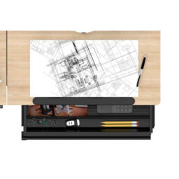 Dellonda Electric Standing Drafting Desk Ergonomic Drawing Sit/stand Table 0-40 Degree Tilt - thumbnail 5