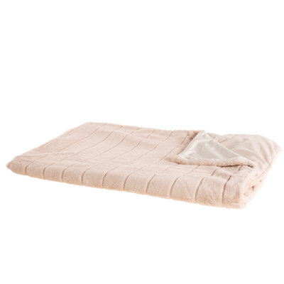Beliani Blanket Smahra 150 X 200 Cm Pink - image 1