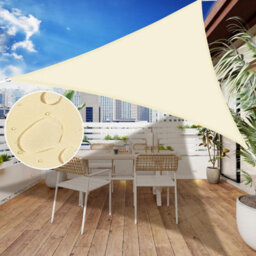 Beige 4.5Mx4.5M Shade Sail Uv Resistant - thumbnail 2