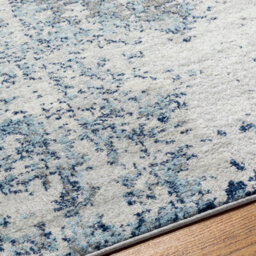 Livabliss Sunderland-Abstract Blue Grey Modern Marble Living Dining Bedroom Rug 120 X 170 Cm Easy Care, Non Shedding - thumbnail 3