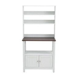 Tall Sideboard Cabinet 3Tier Storage Cupboard Kitchen Dining Room Buffet Unit - thumbnail 6