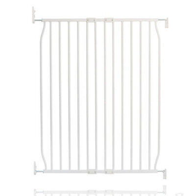Safetots Extra Tall Eco Screw Fit Baby Gate, White, 80Cm - 90Cm, Extra Tall Gate 100Cm In Height, Stair Gate For Baby - image 1