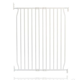 Safetots Extra Tall Eco Screw Fit Baby Gate, White, 80Cm - 90Cm, Extra Tall Gate 100Cm In Height, Stair Gate For Baby - thumbnail 1