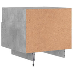 Berkfield Bedside Cabinet With Led Lights Concrete Grey 40X39X37 Cm - thumbnail 9