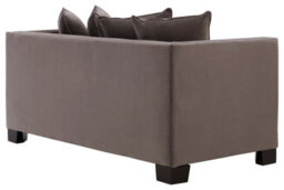 Orsina Versatile Design 2 Seat Viola Brown Sofa, Stylish Minimalist Mid Century Sofa For Livingroom, Sleek Sofa - thumbnail 4