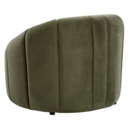 Beliani Armchair Malung Velvet Dark Green - thumbnail 6