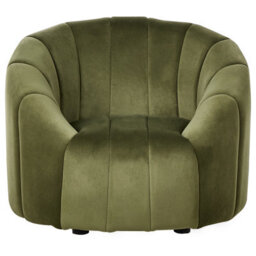 Beliani Armchair Malung Velvet Dark Green - thumbnail 4