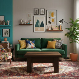 Eryk Modern Extendable Coffee Table Adjustable 100 To 200 Cm Design With Abs Edges In Dark Ash Finish