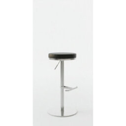 Barrir Satin Brushed Steel Kitchen Stool Weighted Base