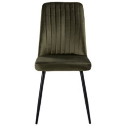 Beliani Set Of 4 Dining Chairs Kirby Velvet Dark Green - thumbnail 5