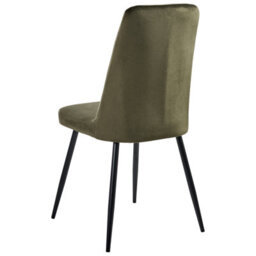 Beliani Set Of 4 Dining Chairs Kirby Velvet Dark Green - thumbnail 6