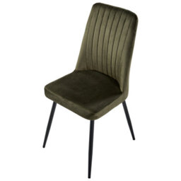 Beliani Set Of 4 Dining Chairs Kirby Velvet Dark Green - thumbnail 7