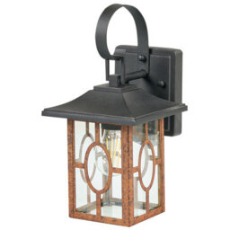 Beliani Outdoor Wall Light Shaggie Brown - thumbnail 1
