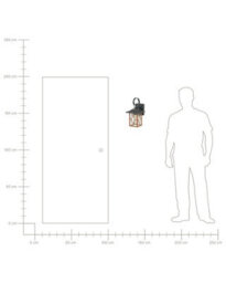 Beliani Outdoor Wall Light Shaggie Brown - thumbnail 9