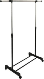 Mantraraj  Adjustable Clothe Rail With Wheels Extendable Garment Hanging Rack Display Stand Portable Clothing Rail - thumbnail 2