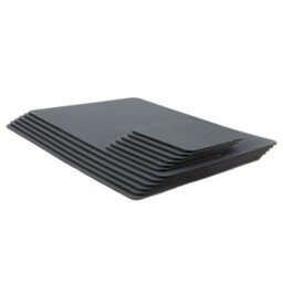 Lara-May Set Of 6 Slate Grey Recycled Leather Placemats And 6 Leather Coasters - thumbnail 7