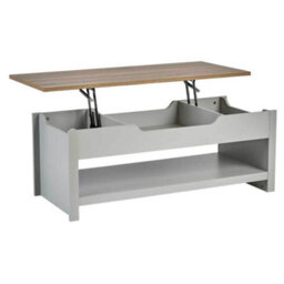 Home Source Avon Hidden Storage Lift Up Coffee Table Grey - thumbnail 9
