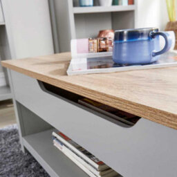 Home Source Avon Hidden Storage Lift Up Coffee Table Grey - thumbnail 6