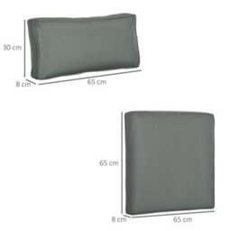 Outsunny Replacement Cushions For Outdoor Furniture Garden Seat Cushion Pad - thumbnail 3