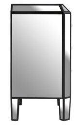 Orsina Glamorous Design 3 Drawer Mirrored Chest, Mirrored Surfaces Sturdy Chest,  Ample Storage Chest Of Drawers - thumbnail 3
