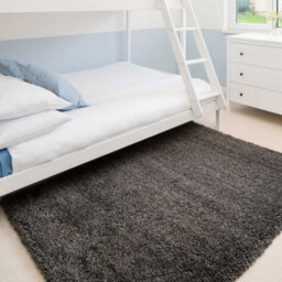 Loomed Grey Rug Shaggy Grey Rugs Dark Grey Slate Rug Area Rugs 60X110Cm - thumbnail 2