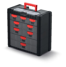 B2C Parts Storage Organiser With Drawers Compartment Cabinet Screws Carry Tool Box Set 4 - thumbnail 4