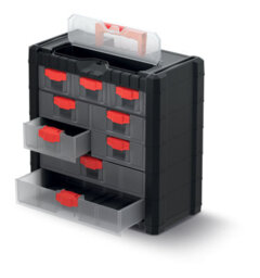 B2C Parts Storage Organiser With Drawers Compartment Cabinet Screws Carry Tool Box Set 4 - thumbnail 3