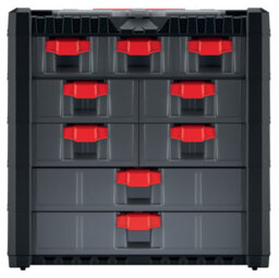 B2C Parts Storage Organiser With Drawers Compartment Cabinet Screws Carry Tool Box Set 4 - thumbnail 2