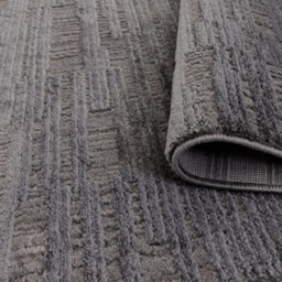 The Rug Edit Axel Luxe Geo Charcoal Living Room Rug - 160X220Cm - thumbnail 6