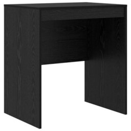 Berkfield Modern Writing Desk Black Oak Engineered Wood 70 X 50 X 76 Cm Durable