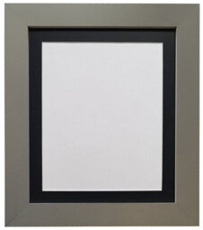 Frames By Post Metro Dark Grey Frame With Black Mount For Image Size 9 X 7 Inch - thumbnail 1