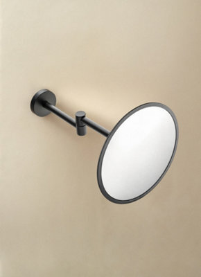 Cosmic Magnifying Mirror, X3, Wall-Mounted Color Black, Dimensions: 20X24X20Cm - image 1