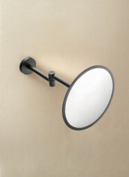 Cosmic Magnifying Mirror, X3, Wall-Mounted Color Black, Dimensions: 20X24X20Cm - thumbnail 1