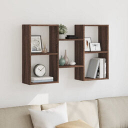 Berkfield Durable Wall Shelf Brown Oak 96X18X60 Cm Engineered Wood - thumbnail 2